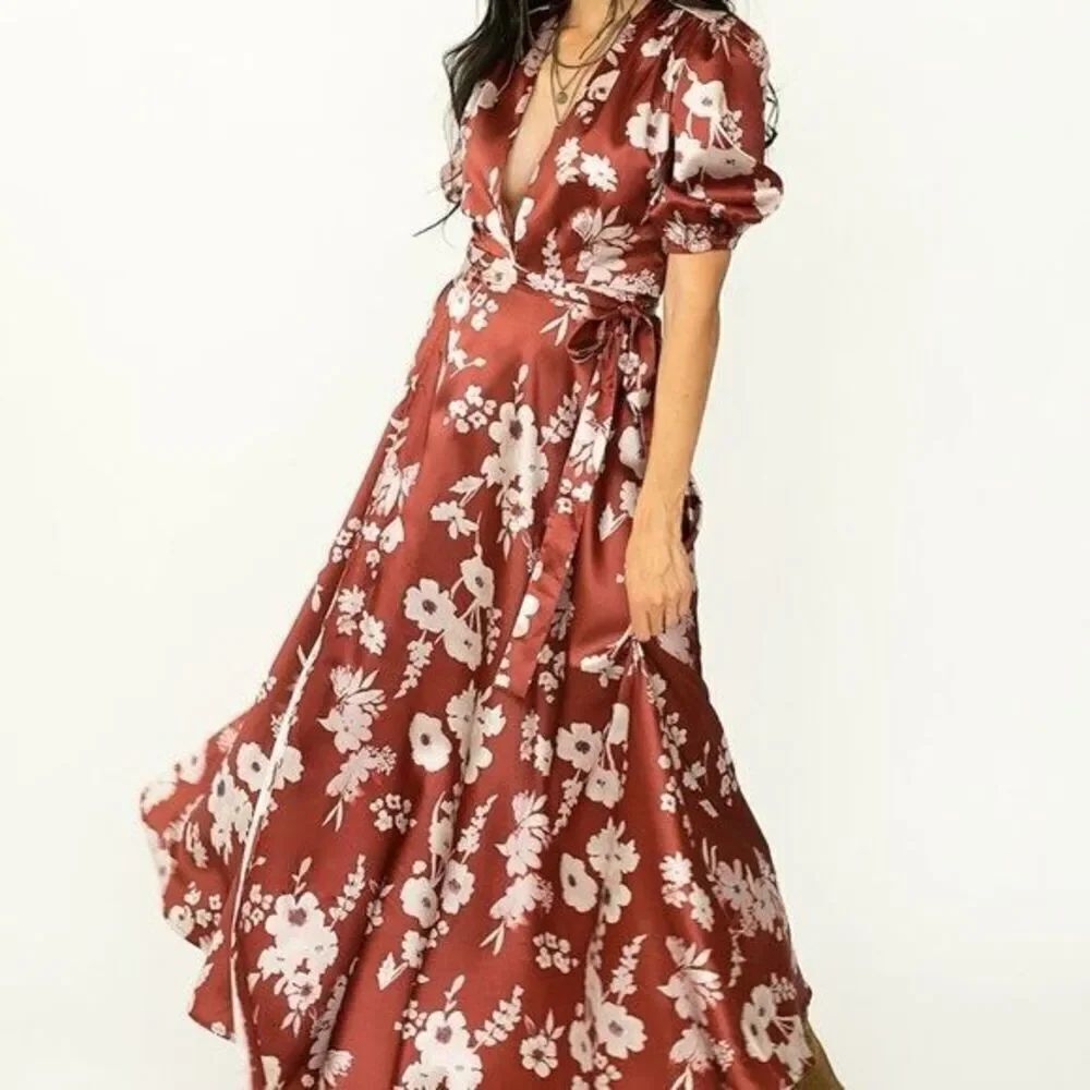 Jofolie Rust Lucerine Dress in Rust NEW NWT